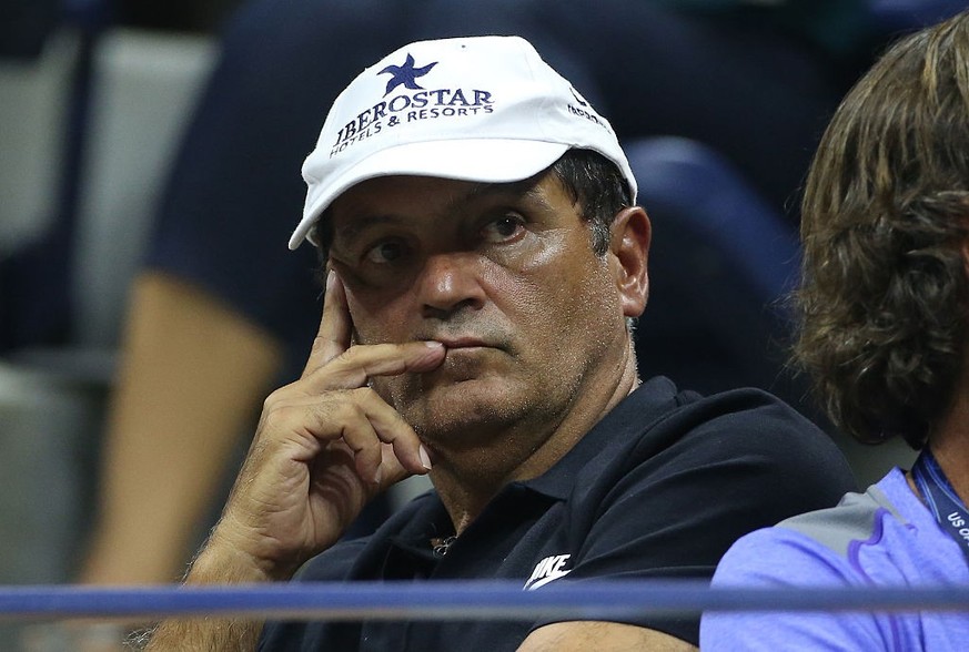 NEW YORK, NY - AUGUST 31: Toni Nadal, coach of Rafael Nadal of Spain looks on during his second round match on day 3 of the 2016 US Open at USTA Billie Jean King National Tennis Center on August 31, 2 ...