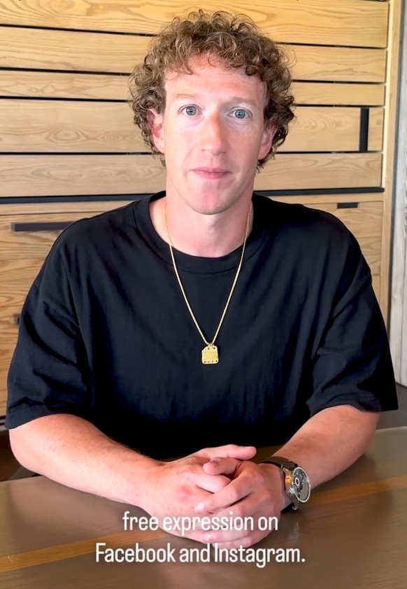 Le PDG Mark Zuckerberg portait la «Hand Made 1» de Greubel Forsey, vendue au détail à 895 500 dollars, alors qu&#039;il annonçait une refonte de sa politique sur Meta.