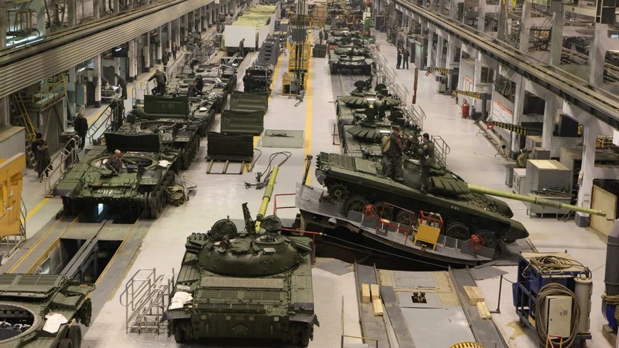 Uralvagonzavod, la plus grande usine de chars d&#039;assaut de Russie.