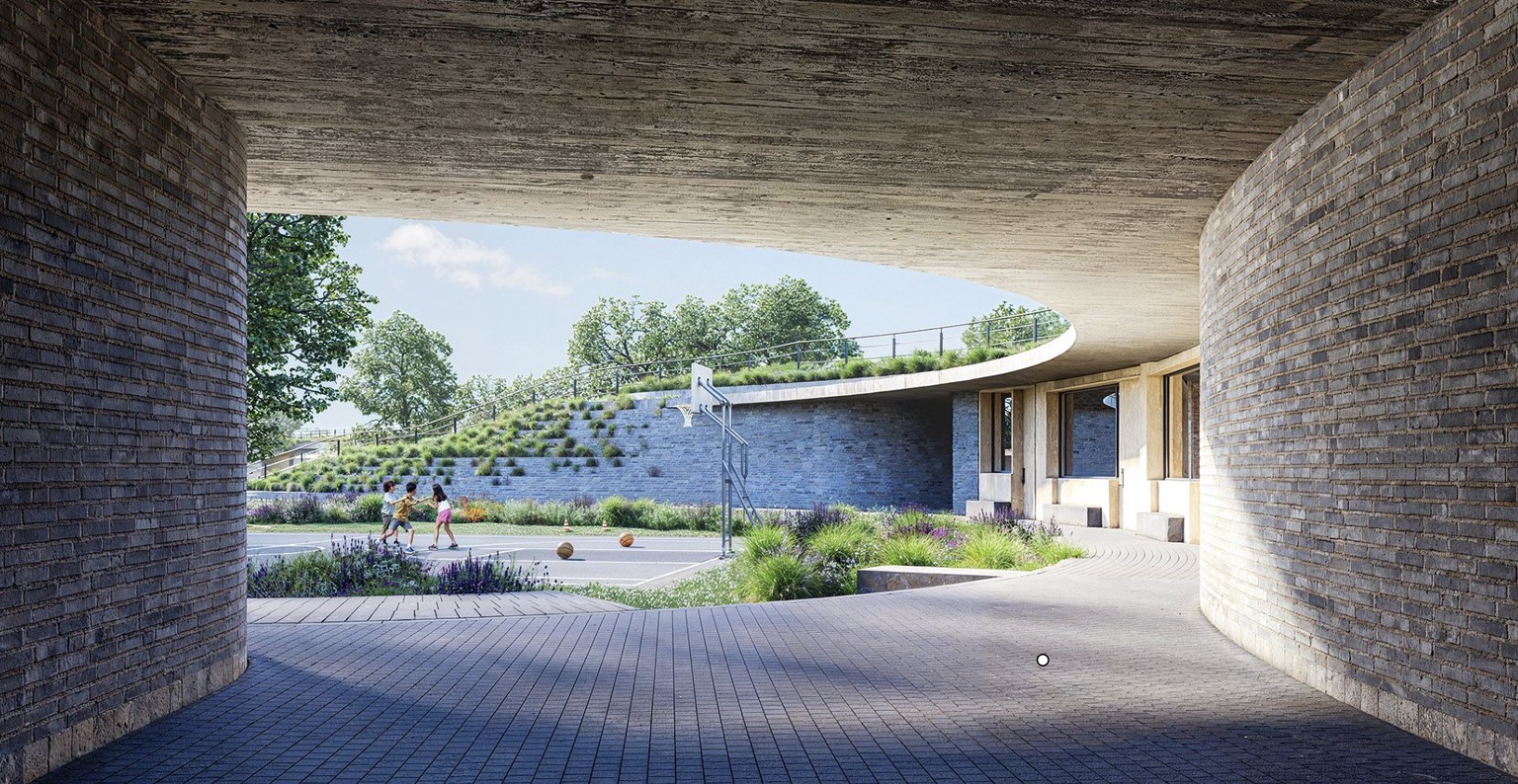 L'architecture favorise non seulement l'apprentissage, mais aussi l'exploration et le jeu dans un environnement naturel.