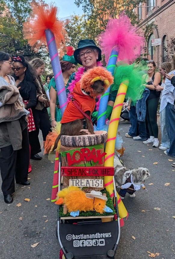 Bastian, dans son déguisement de Lorax.