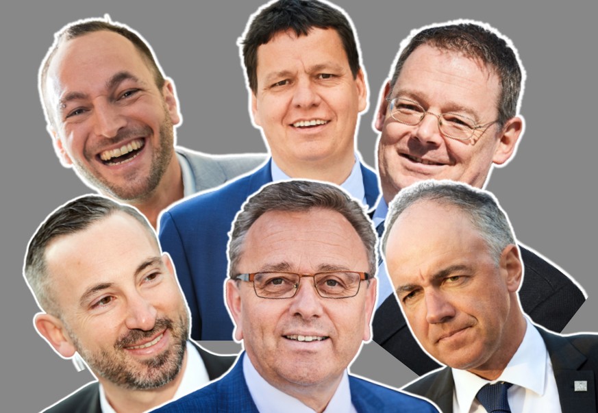 En Valais, de ces six hommes, il n'en restera que cinq 