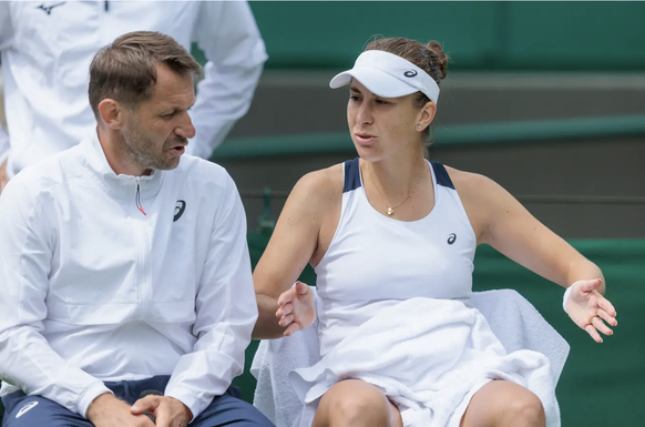 Belinda Bencic et son nouveau coach depuis avril, le Slovaque Matej Liptak.