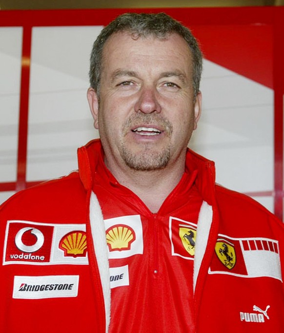 Undated recent photo of Nigel Stepney, a Ferrari employee who was fired by the Italian Ferrari Formula One team for allegedly sending a package of technical information to a McLaren rival. While Lewis ...