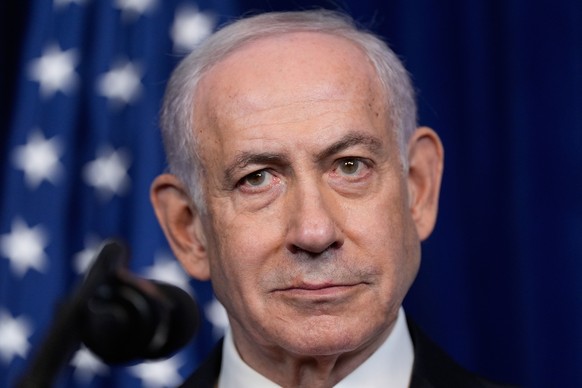FILE - Israel's Prime Minister Benjamin Netanyahu listens during a news conference with President Donald Trump at Mar-a-Lago, Dec. 29, 2025, in Palm Beach, Fla. (AP Photo/Alex Brandon, File)
Benj ...