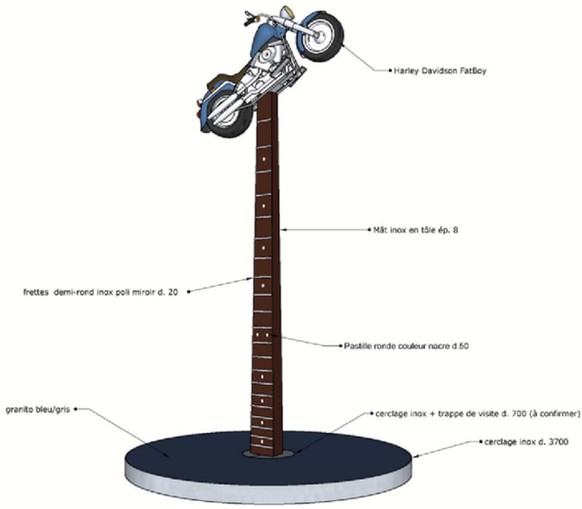 Projet de statue de Johnny Hallyday