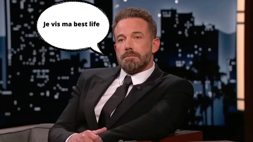 Ben Affleck sur le plateau de Jimmy Kimmel