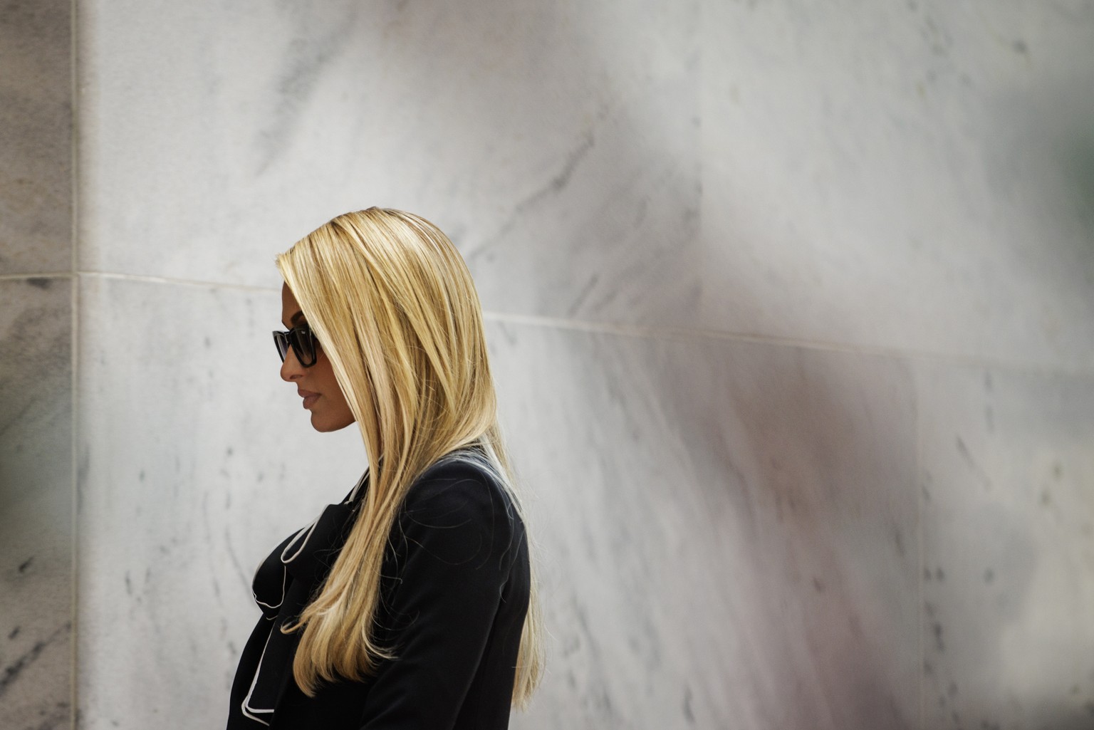 epaselect epa09938579 US socialite Paris Hilton arrives at the Hart Senate Office Building to meet with lawmakers on Capitol Hill in Washington, DC, USA, 10 May 2022. EPA/SAMUEL CORUM