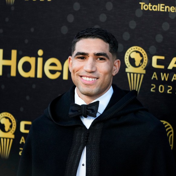 Achraf Hakimi tout sourire