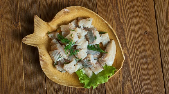 Siberian Indigirka Salad -Russian fish salad that has its origins in Yakutia