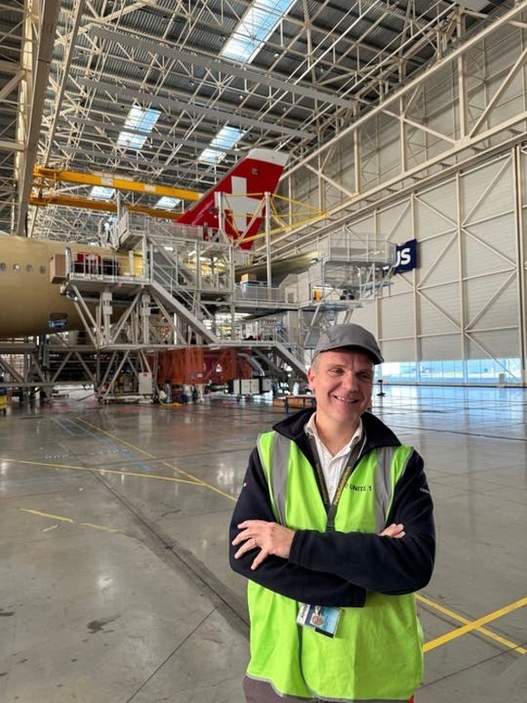 Airbus fabrique l&#039;avion A350-900 de Swiss à Toulouse