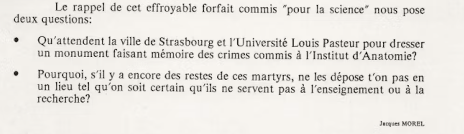 Extrait de la lettre « Strasbourg, souviens-toi ! » Author provided (no reuse)