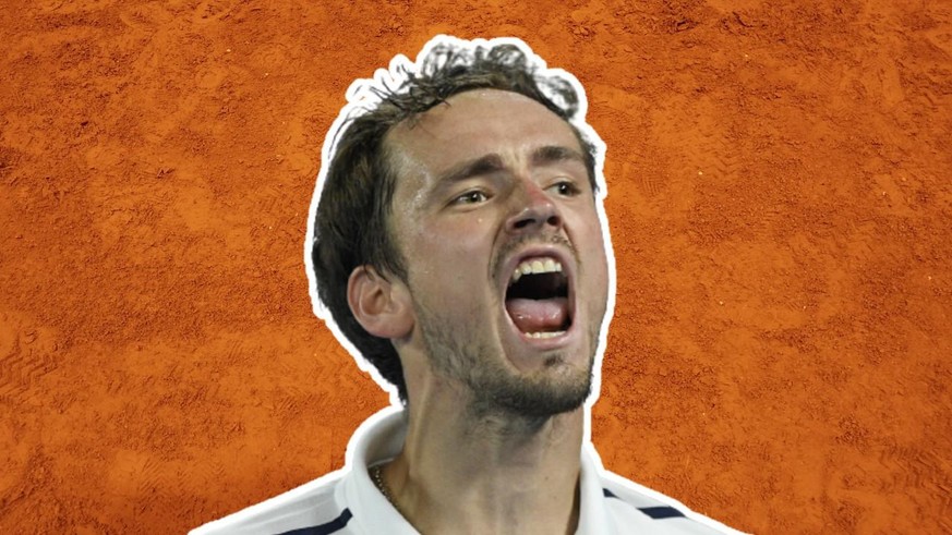 Daniil Medvedev joueur de tennis terre battue