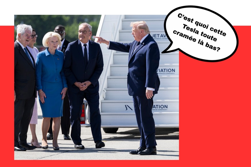 Donald Trump a atterri à Genève lundi après-midi.