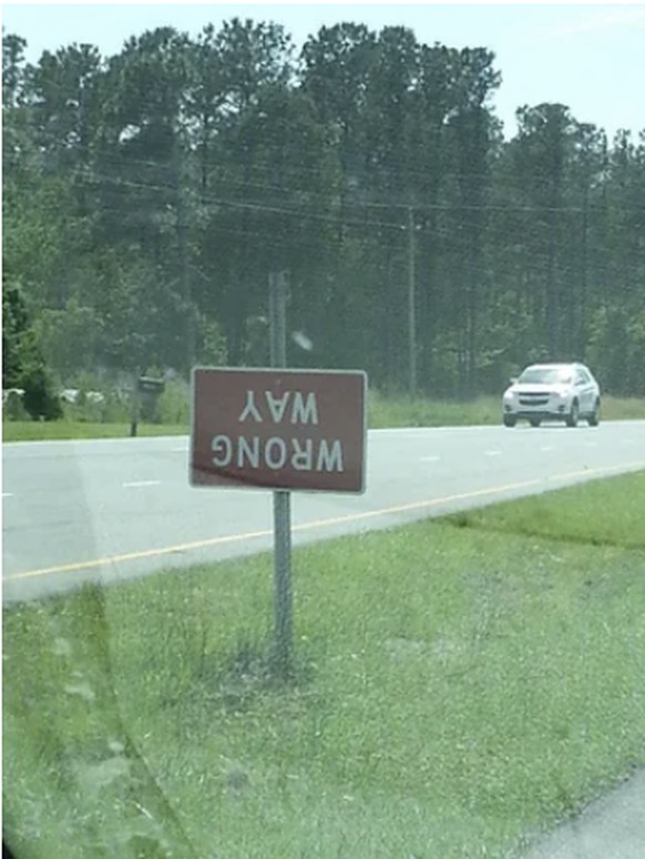 Die lustigsten Strassenschilder sorgen für Verwirrung