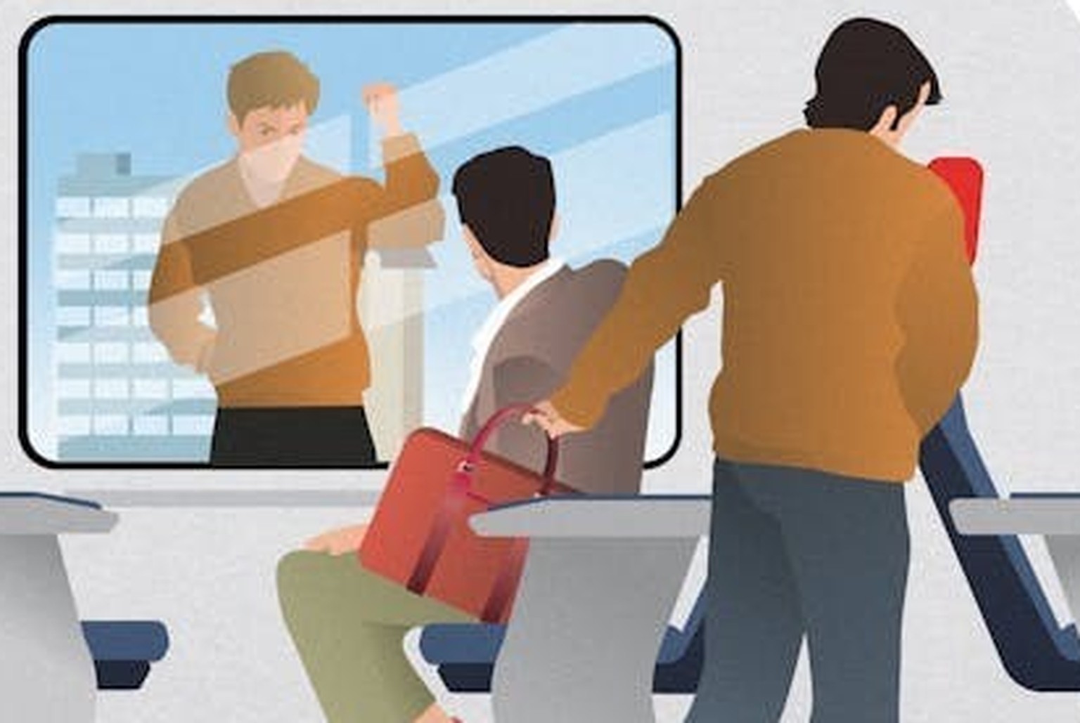 Les auteurs frappent à la vitre du train de l&#039;extérieur. Des complices à bord du train en profitent pour dérober les objets de valeur de la victime distraite.