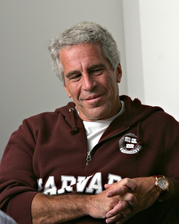 Billionaire Jeffrey Epstein in Cambridge, MA on 9/8/04. Epstein is connected with several prominent people including politicians, actors and academics. Epstein was convicted of having sex with an unde ...