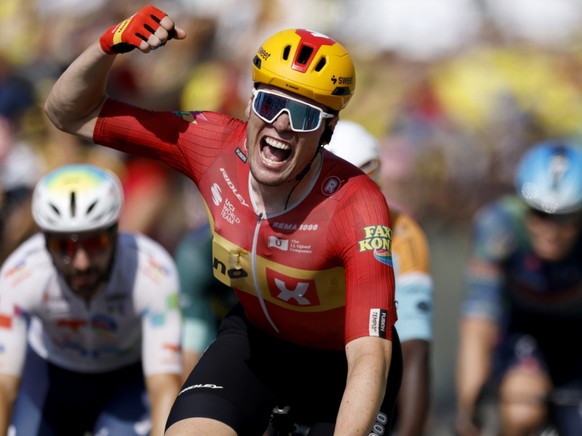 Soren Waerenskjold a remporté sa première étape du Tour à Nevers mercredi.