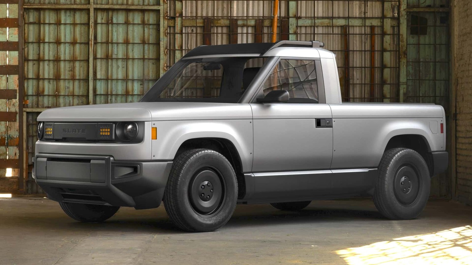 Le pick-up de Slate se veut simple et fonctionnel.