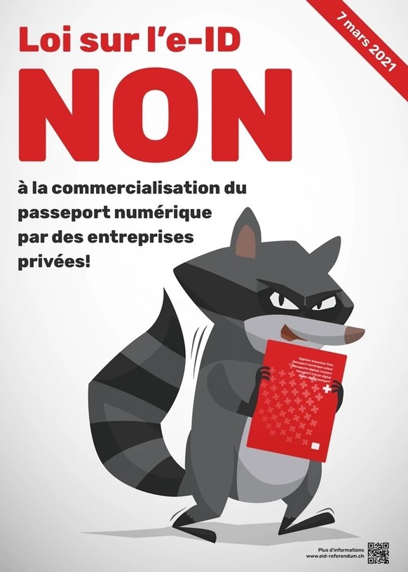 Comité contre la votation sur l&#039;e-ID de 2021.