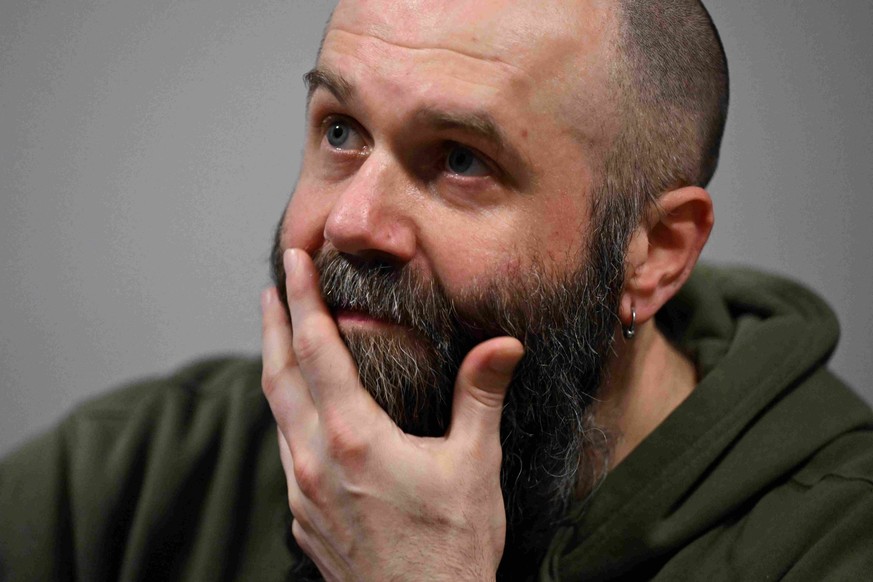 Dmytro Ternushchak, avant leur concert au club de musique Proxima à Varsovie, le 25 mars 2026.