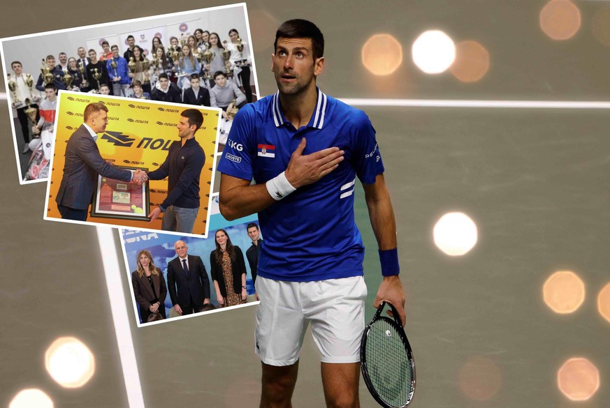 Novak Djokovic: positif le 16 décembre, entouré d'enfants le 17
