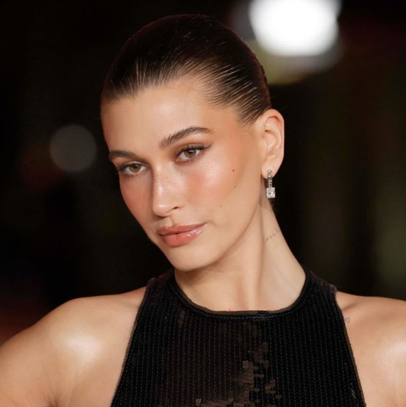 LOS ANGELES, CALIFORNIA - DECEMBER 03: Hailey Bieber attends the 3rd Annual Academy Museum Gala at Academy Museum of Motion Pictures on December 03, 2023 in Los Angeles, California. (Photo by Frazer H ...