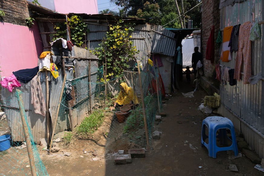 Rubi Akter, 30 she started her homestead garden with the project in Biddogona, Cox&amp;#039;s Bazar