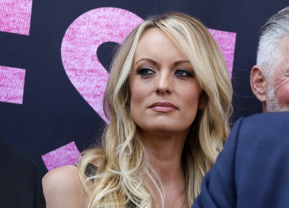 FILE - Stormy Daniels appears at an event, May 23, 2018, in West Hollywood, Calif. The hush money trial of former President Donald Trump begins Monday, April 15, 2024, with jury selection. It&#039;s t ...