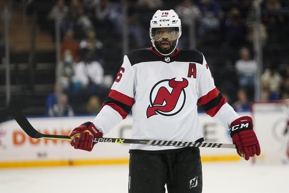 Le Canadien Pernell Karl Subban joue pour les Devils du New Jersey depuis 2019 et compte près de 800 matchs de NHL.