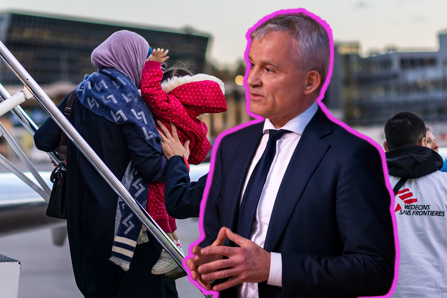 Le conseiller fédéral Beat Jans (PS) a fait le point sur l'accueil en Suisse d'enfants blessés et de leurs familles en provenance de la bande de Gaza.