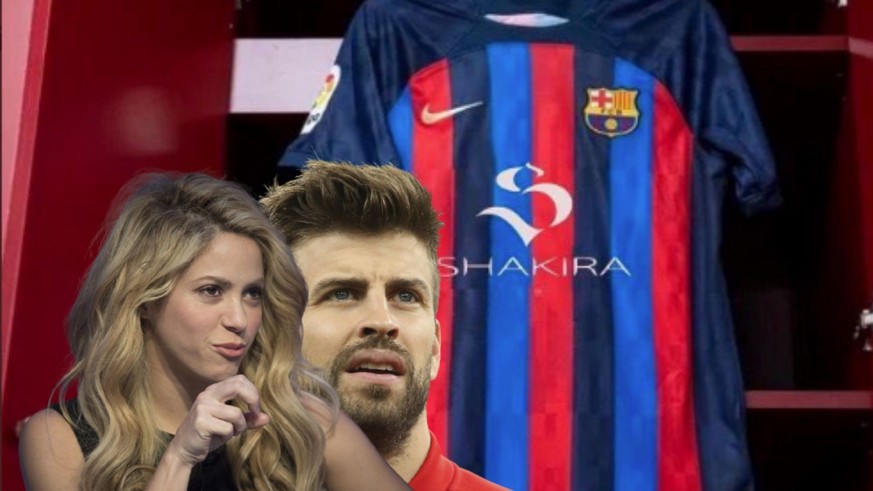 Piqué pourrait porter le nom de Shakira sur le maillot du Barça