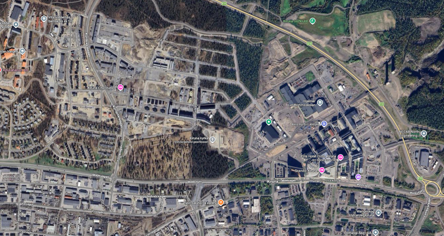 Kiruna neues Zentrum