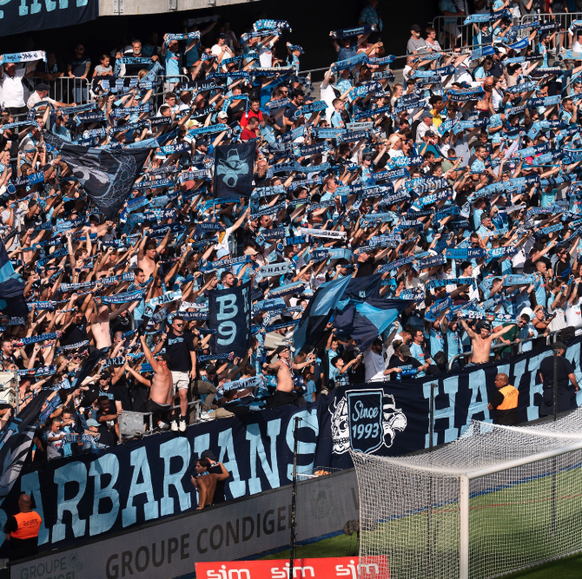 Les ultras du Havre, club de première division française.