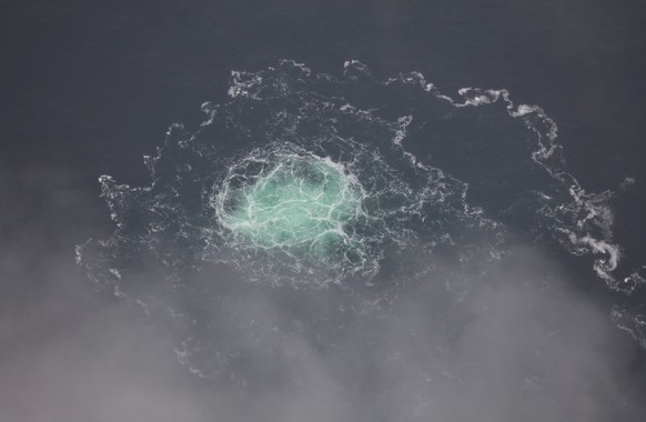 FILE - In this picture provided by Swedish Coast Guard, a leak from Nord Stream 2 is seen, on Sept. 28, 2022. (Swedish Coast Guard via AP, File)
Germany Nord Stream Arrest