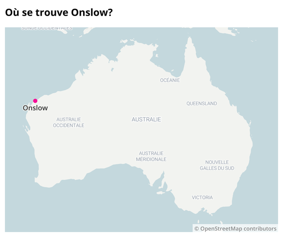 Onslow australie