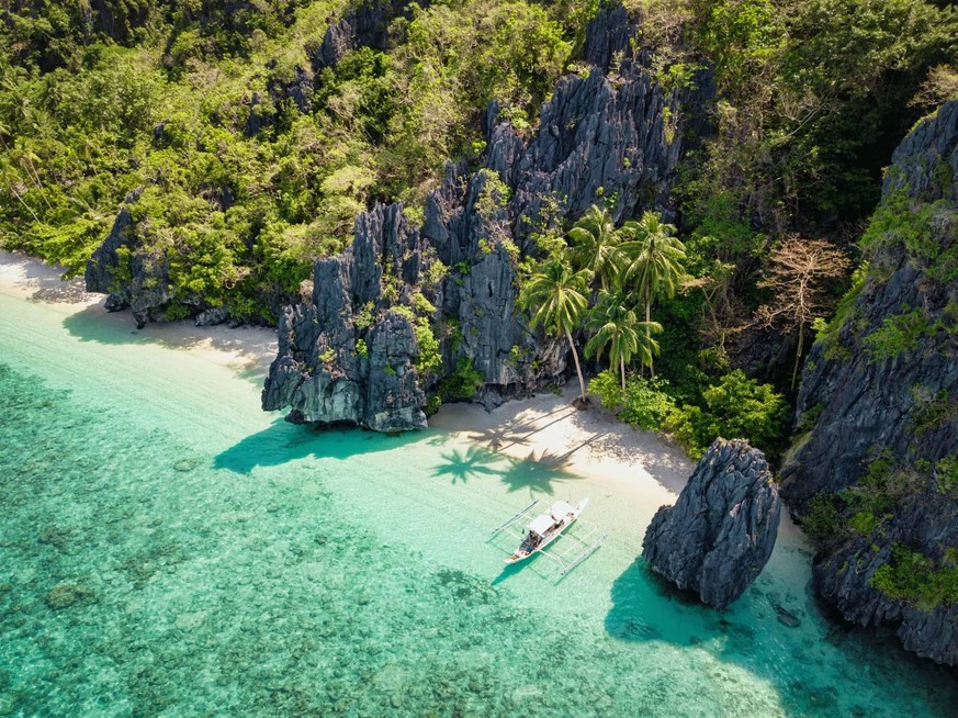 Classement Watson des plus belles plages du monde pour ces vacances d&#039;été 2025. Entalula Beach, aux Philippines.
