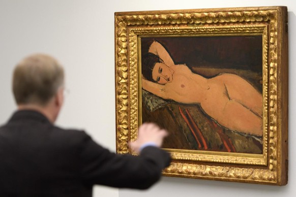 Parmi les oeuvres de la collection, ce célèbre nu du peintre Modigliani.