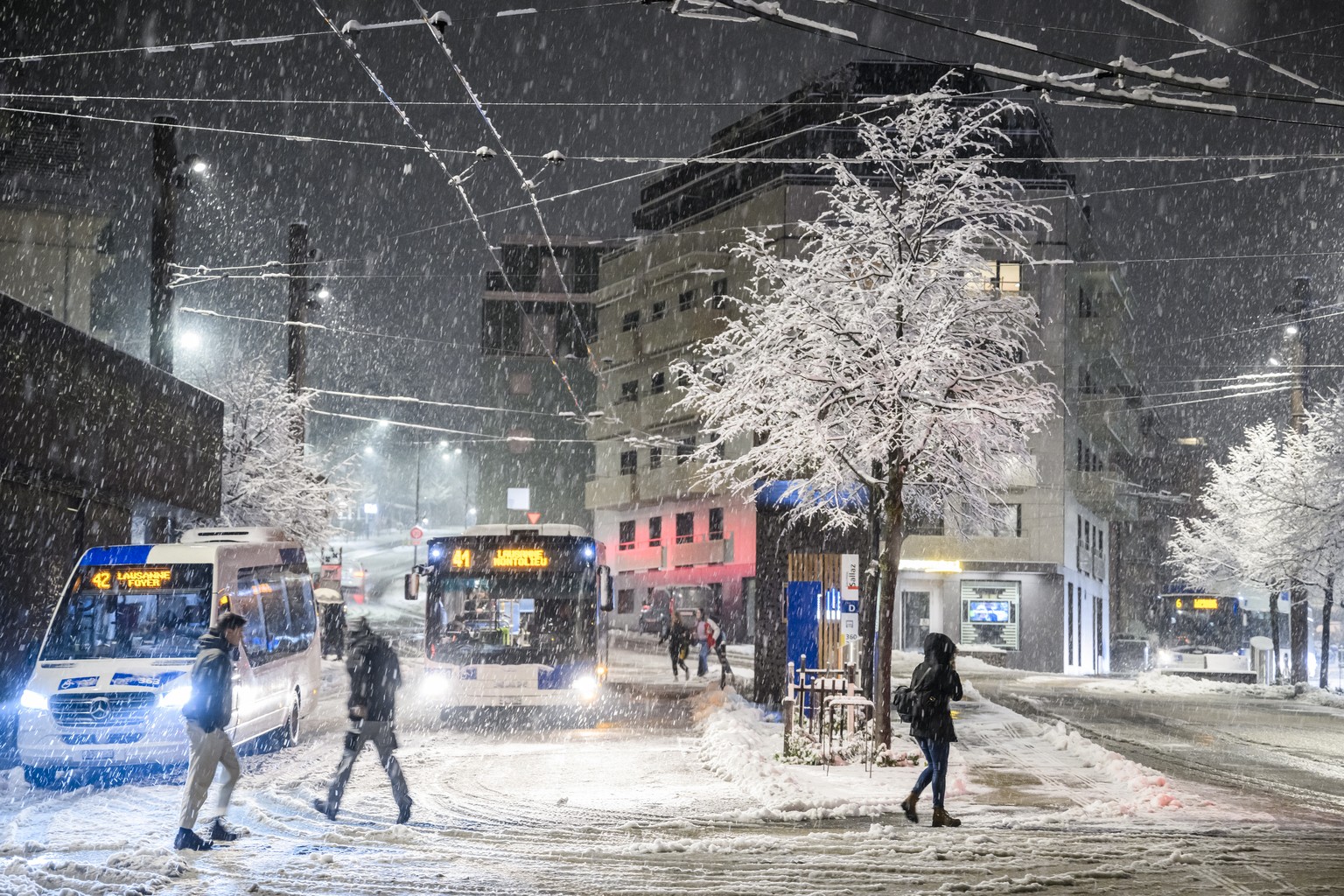 La situation ce vendredi matin à Lausanne.