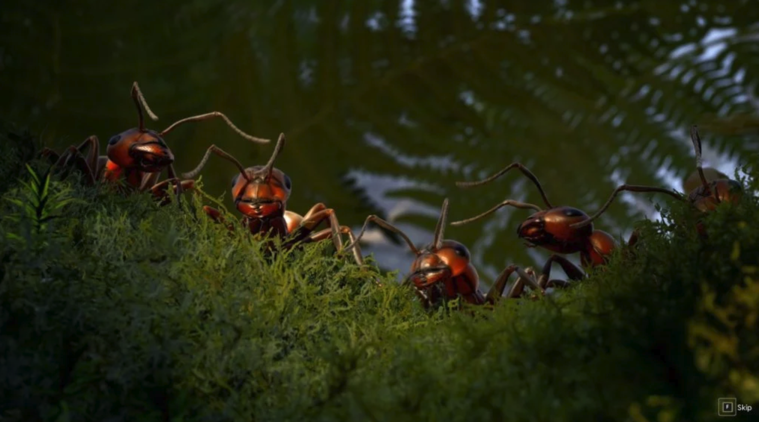 La modélisation ainsi que les animations passives des fourmis sont très captivantes et parfois adorables.