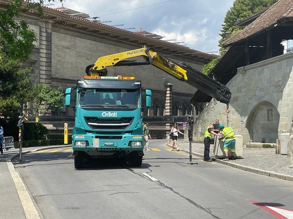 Lausanne se barricade avant la manifestation pro-kurde qui veut dénoncer samedi 22 juillet 2023 les 100 ans du traité de Lausanne.
