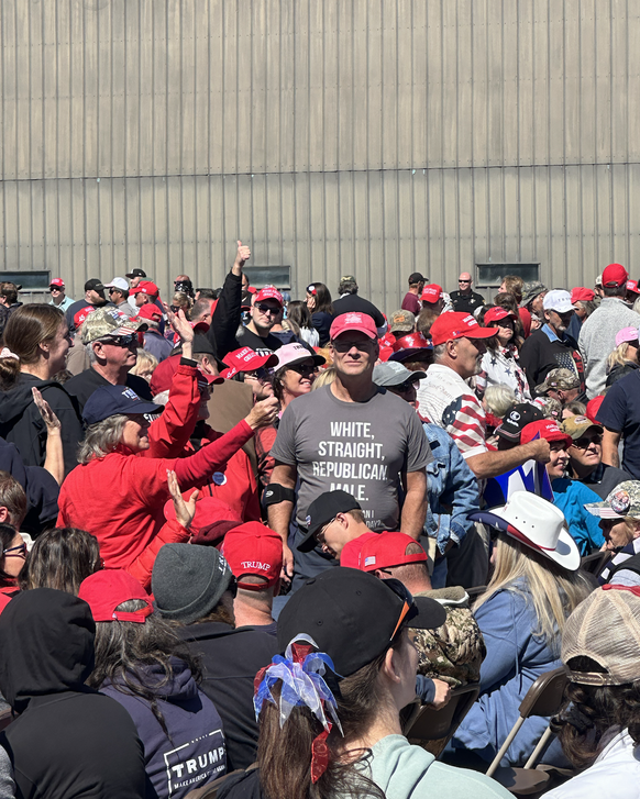 Un «real American», au rallye de Trump samedi.