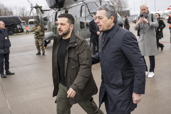 Zelensky et Cassis à Kloten.