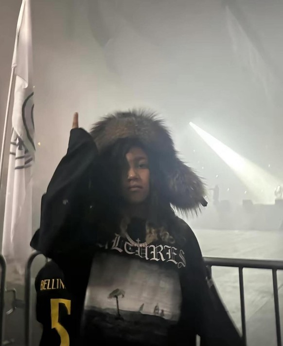North West lors de la Listening Experience de son père Kanye.