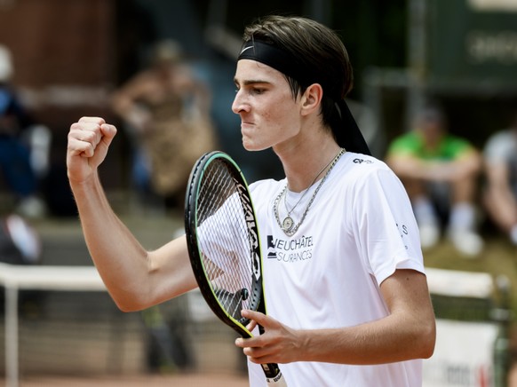 Kilian Feldbausch (ici lors des Interclubs 2022) a passé le 1er tour des qualifs à Genève