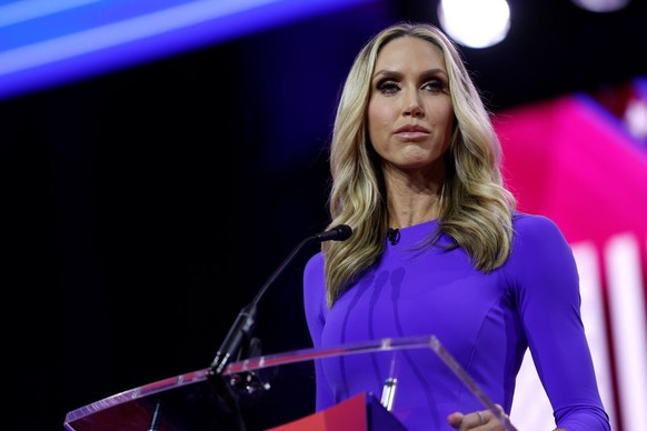 NATIONAL HARBOR, MARYLAND - MARCH 03: Lara Trump speaks during the annual Conservative Political Action Conference (CPAC) at the Gaylord National Resort Hotel And Convention Center on March 03, 2023 i ...