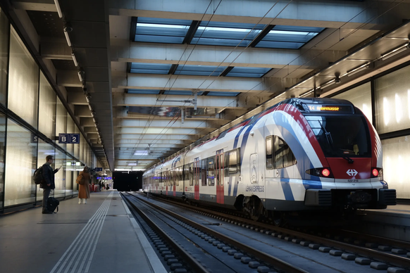 Gare CFF à Chêne-Bourg (GE)