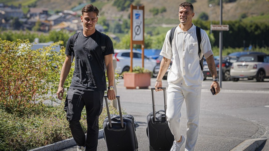 Ardon Jashari (à gauche) souhaiterait du temps de jeu aux côtés de Granit Xhaka.