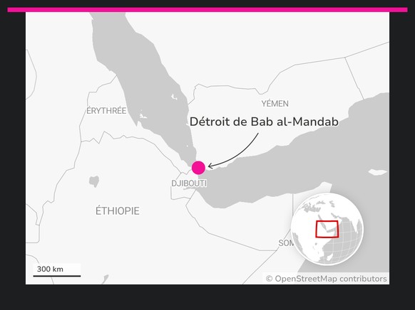 Détroit de Bab al-Mandab.