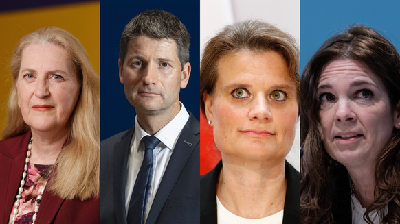 De gauche à droite: Helene Budliger Artieda, Gabriel Lüchinger, Martina Hirayama et Daniela Stoffel.